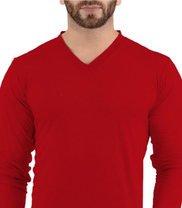 Long Sleeve Shirts for Men - Casual Soft Breathable Full Sleeves Mens V Neck T Shirts