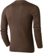 Sweaters for Men, Mens V Neck Sweater Slim Fit Comfortably Knitted Long Sleeve Casual Business Pullover Dress Sweater