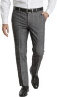 Men's Dress Pants Tweed Plaid Classic Fit Siut Separates Slim Stylish Wool Casual Business Suit Pants