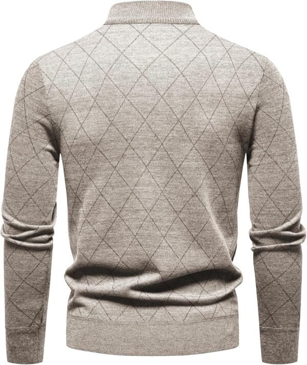 1/4 Zip Pullover Mens Sweaters Lightweight Pullover Soft Men's Knit Long Sleeve Sweater