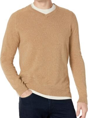 Men's Saddle V Neck Sweater