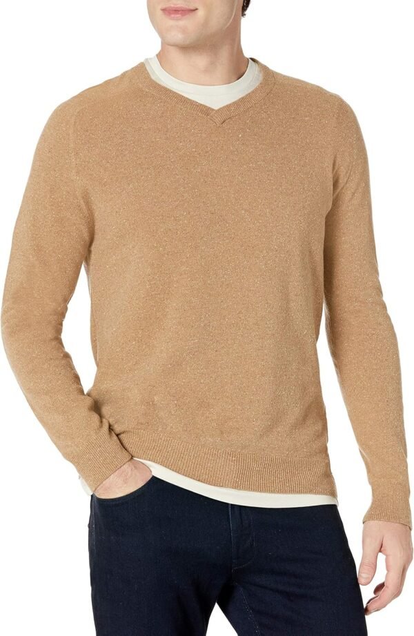 Men's Saddle V Neck Sweater